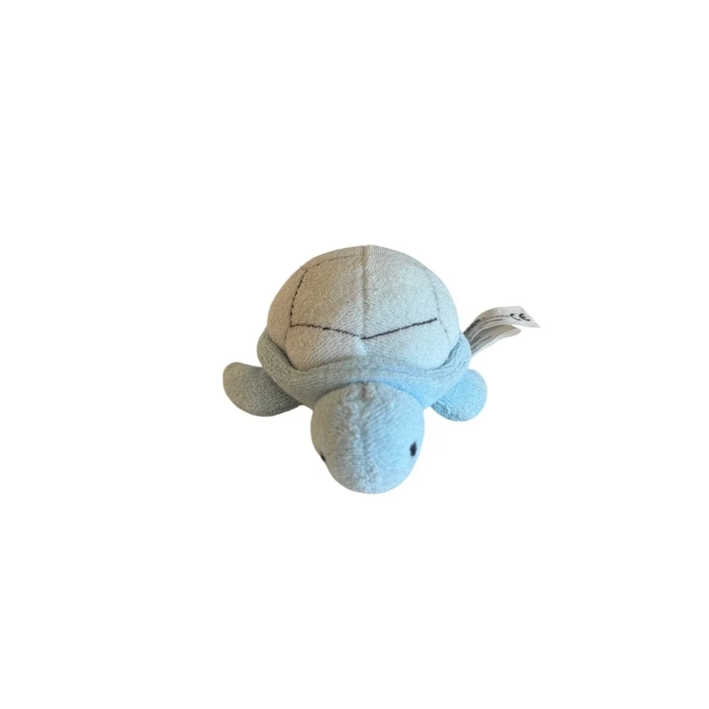 Gymboree Sea Turtle Finger Puppet Blue Plush 2004 Terry Cloth Ocean